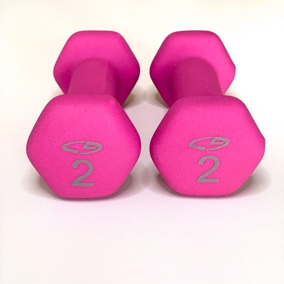 C9 Champion Pink Neoprene Hand Weights 2lbs Dumbbells - Picture 1 of 5